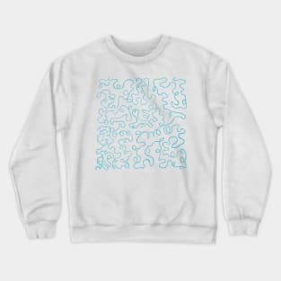 Life trail (blue) Crewneck Sweatshirt